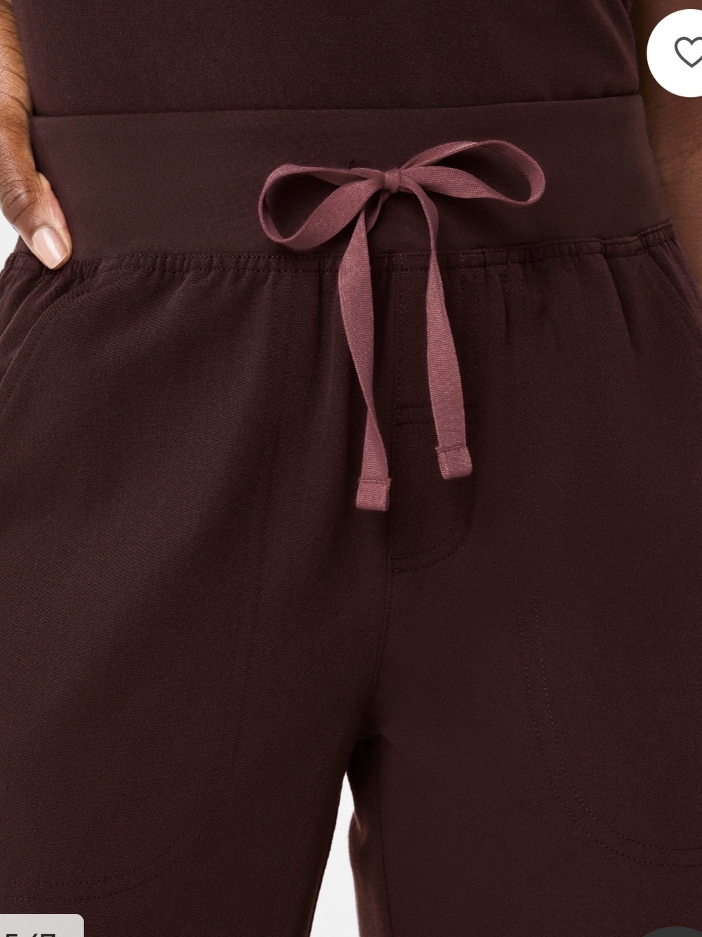 FIGS ESPRESSO Isabel High-Rise Wide-Leg Scrub Pant - Picture 5 of 6